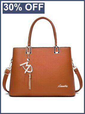 PU Leather Satchel Tote Bag Shoulder Crossbody Purse